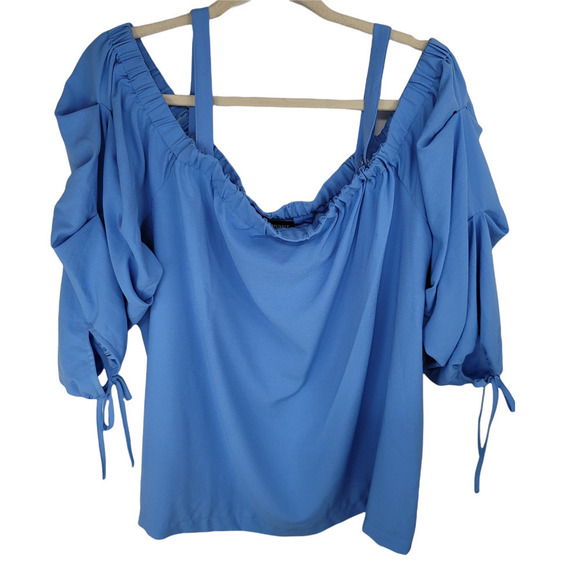 LANE Bryant Off The Shoulder Blouse Plus Size 18/20 - Picture 6 of 13